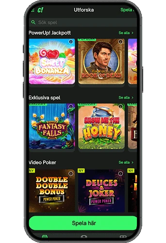 ComeOn Casino på mobilen
