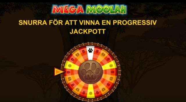 jackpott-hjul i casinospelet mega moolah