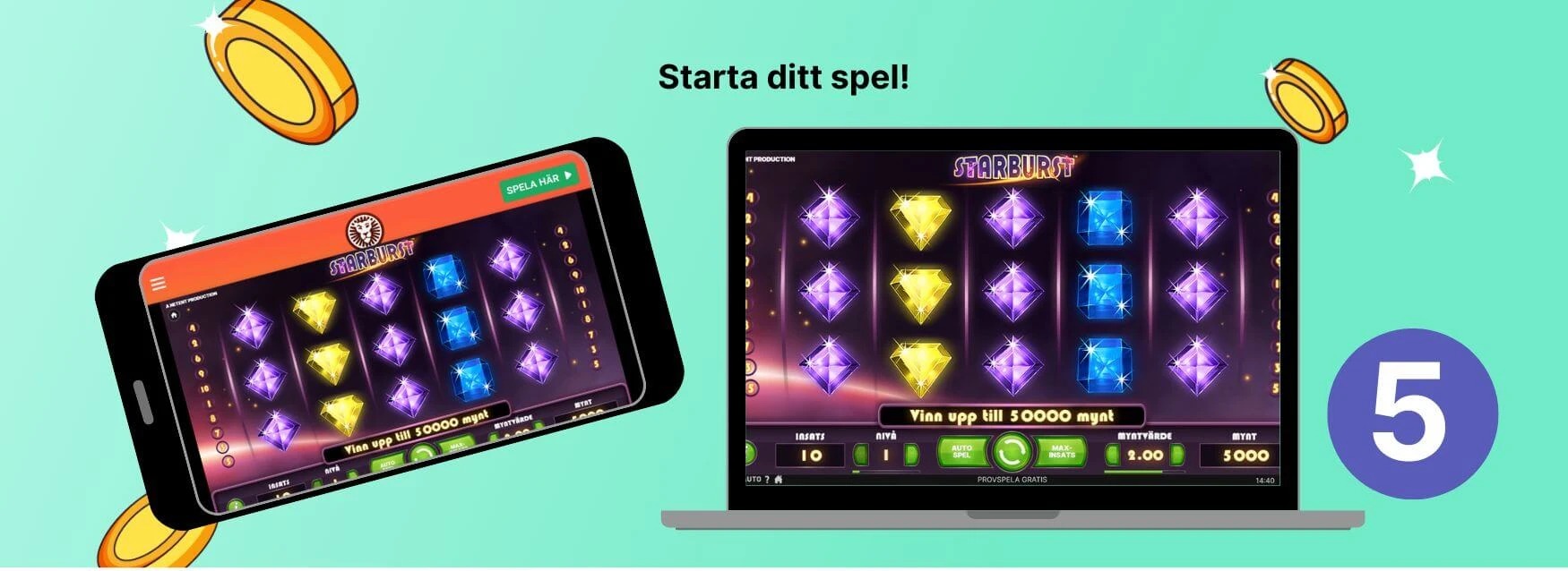 Spela Leo Vegas casino i mobil och dator