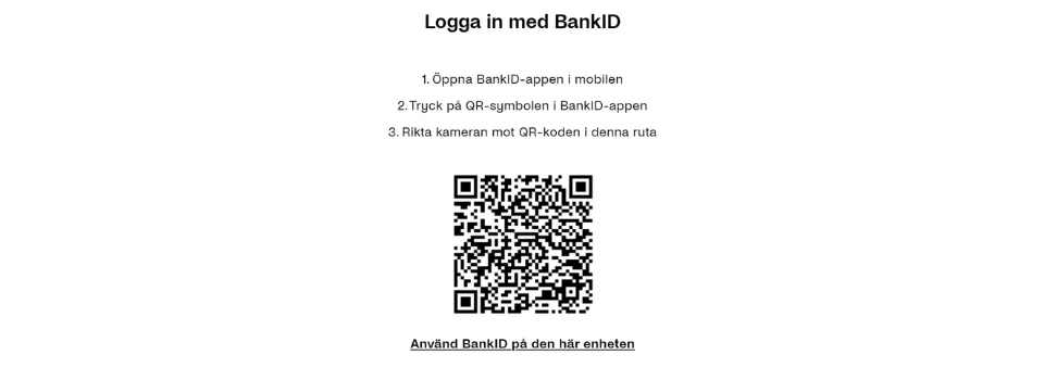 Logga in med BankID hos Chanz Casino