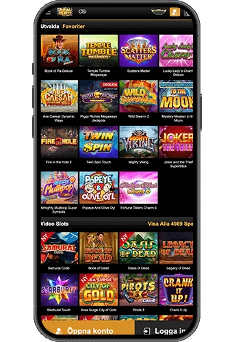 Videoslots Casino på mobilen