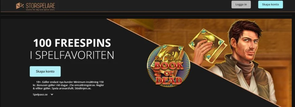 Storspelares casino bonus free spins