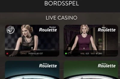 OvoCasino Live Casino