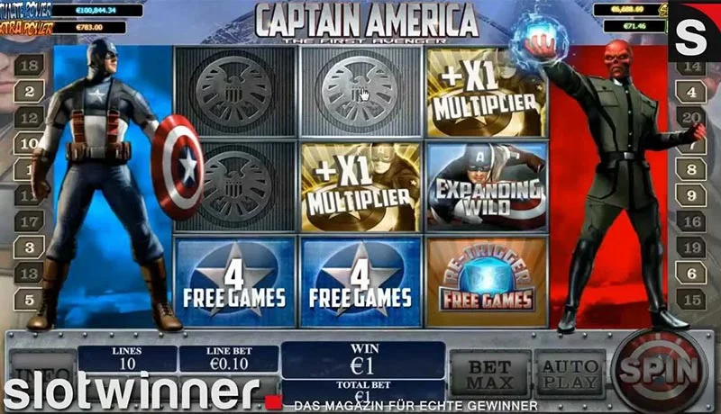 captain america slot