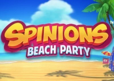 spinions beach party casino slot logga