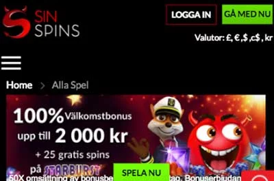 SinSpins Casino