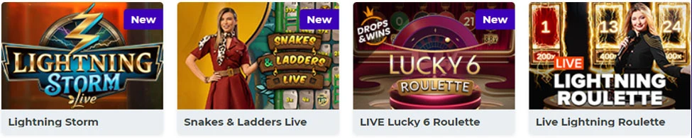 Livecasino på Boost Casino.