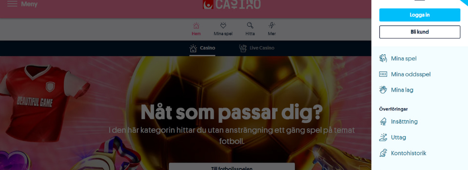 Skapa konto hos Svenska Spel Sport & Casino