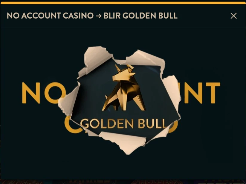 no account casino blir golden bull