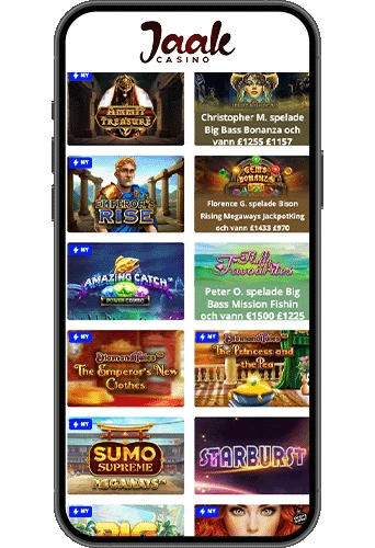 Jaak Casino på mobilen