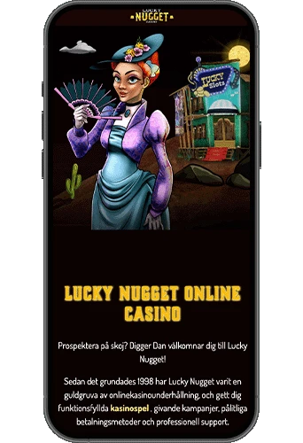 Lucky Nugget Casino på mobilen