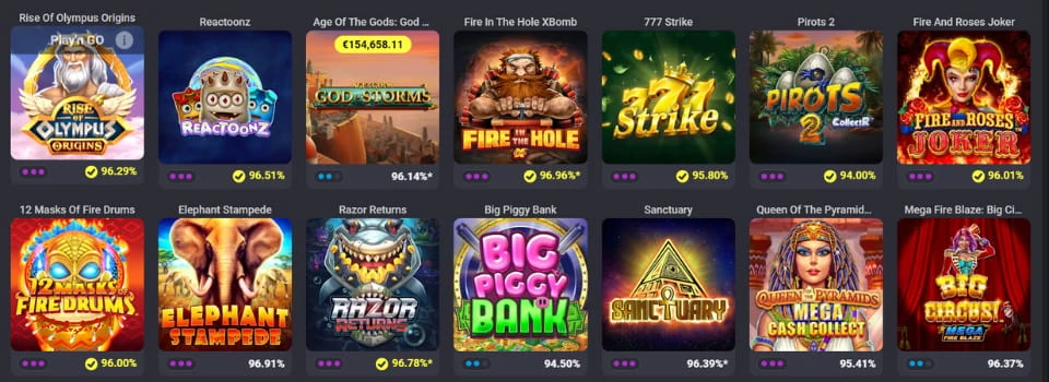 Coolbet Casino spelautomater