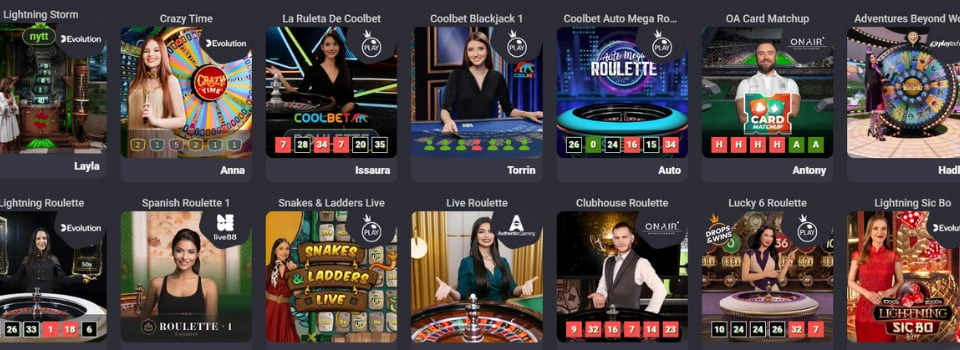 Coolbet live casinospel