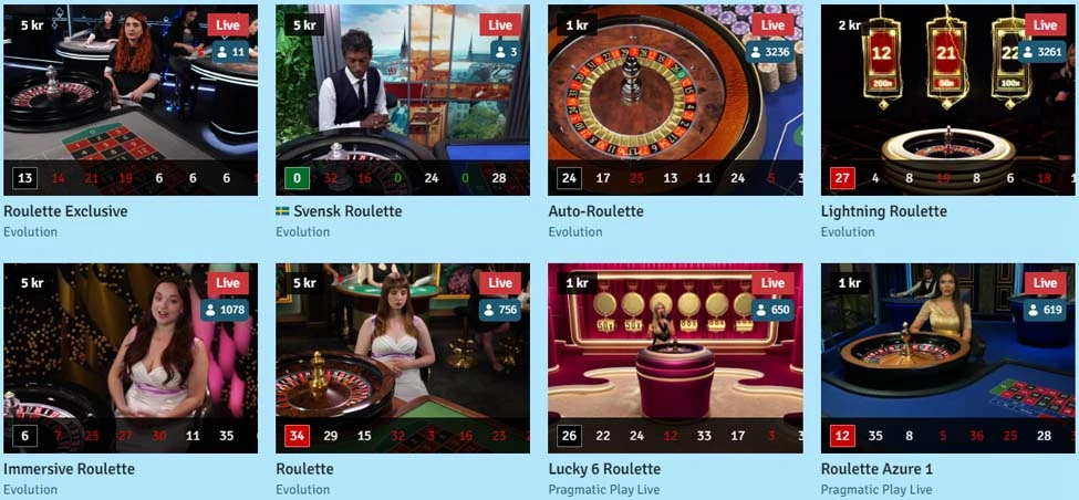 Live Casino på Bingo.com.