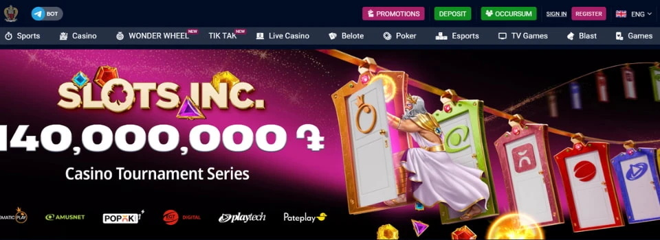 VBet Casino startsida