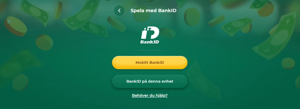 Kirr Casino verifiera med mobilt BankID