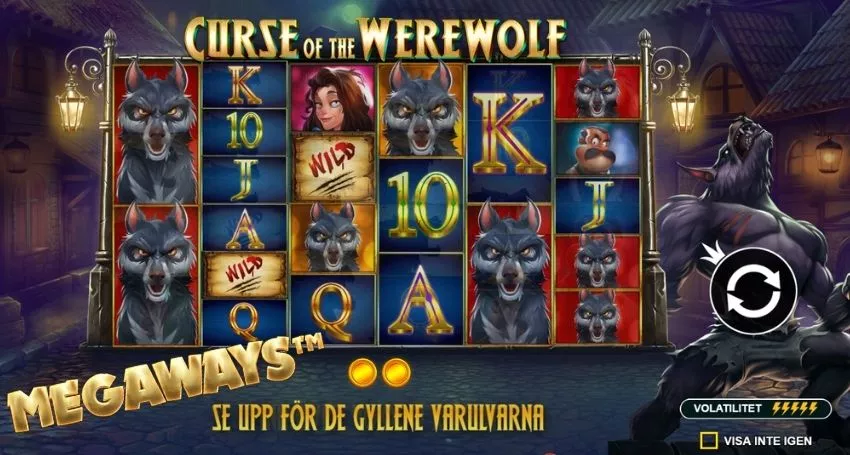Curse of the Werewolf Megaways slot spelplan