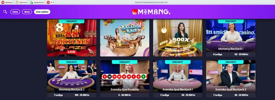 Momang live casino