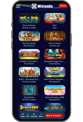 Winlandia Casino på mobilen