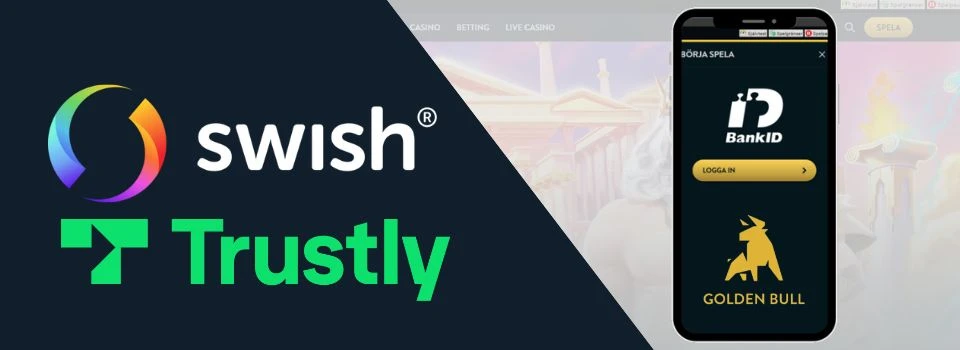 Golden bull casino tar Swish och Trustly