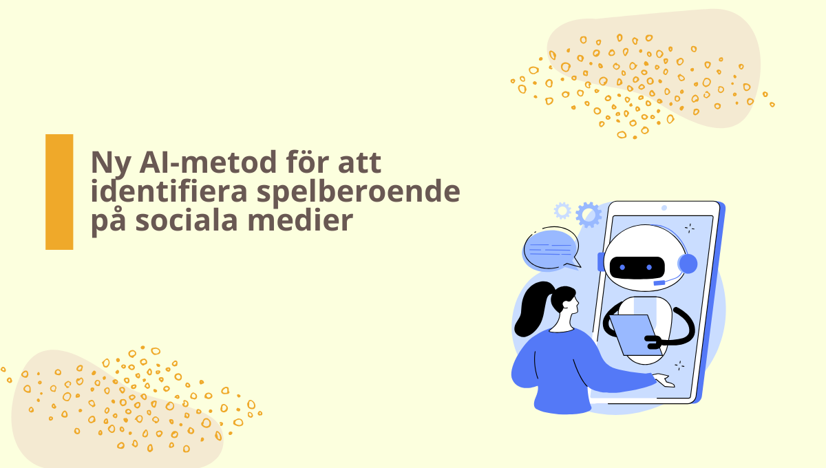 AI för att upptäcka spelberoende på sociala medier